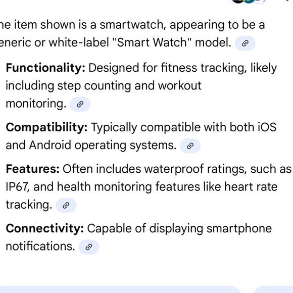 Smart Watch - White - Picture 3 of 3